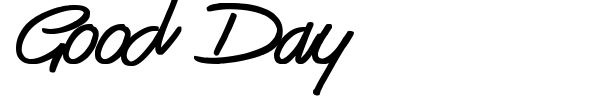 Good Day font preview